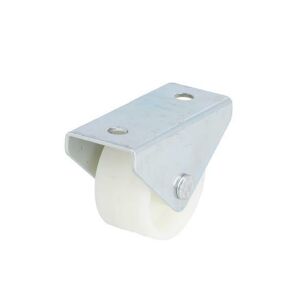 Kółko meblowe rolka stała tworzywowa fi30 biała h-33mm