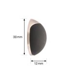 Odbojnik ścienny samoprzylepny WAGNER SOG 30x12mm czarna guma - 3