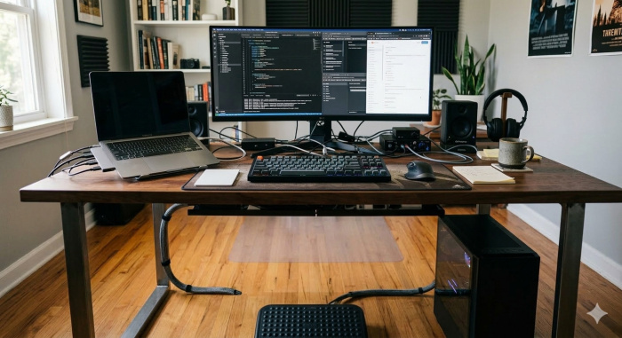 Jak ukryć kable pod biurkiem i zyskać więcej miejsca?